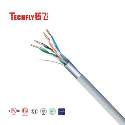 China Best price telecom cat 5e 305M LAN cable pvc ftp cat5e bare copper shielded network cable LSZH for sale