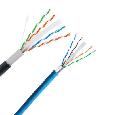 China Waterproof Telecommunication Network Cable Cat6a Ethernet Cable RJ45 FTP Cat 6a Communication Cable 305m for sale