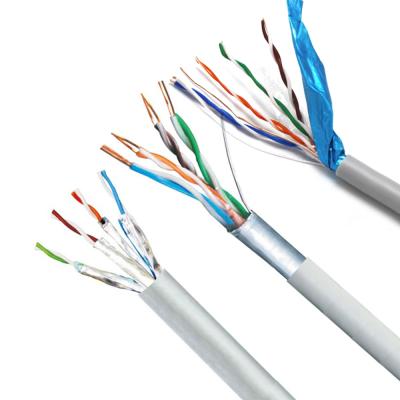 China Cat 6 cat6a ftp twisted pair outdoor LAN network cable 23AWG 0.56mm 1000ft waterproof telecommunication roll cat6a cable for sale