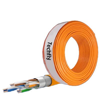 China Professional Outdoor Telecommunication Copper Lan Cable STP FTP Cat6 Sftp Network Dual Bare Shielding Cable for sale