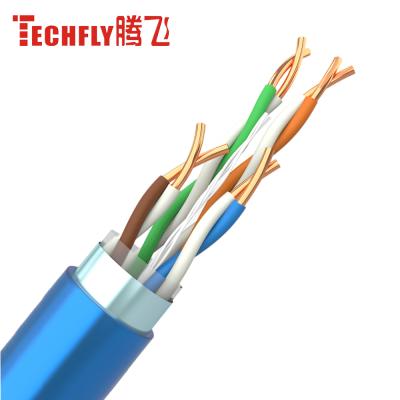 China Low loss telecommunication transmission pvc copper cable bare jelly ftp fast cat 5e cable 305m LSZH filled cat5e lan cable for sale