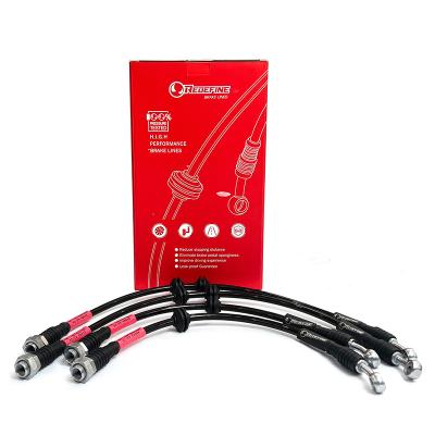 China REDEFINE Stainless Steel Braid Brake Lines Hose For Hyundai Elantra DM Elantra for sale