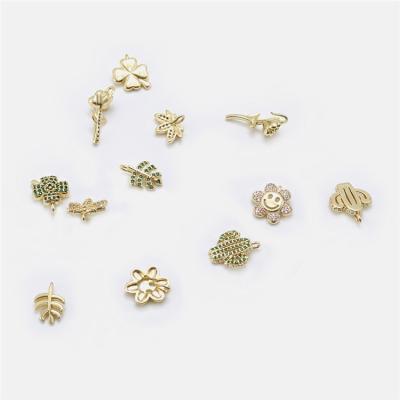 China Wholesale Fashion PS Jewelry Making Parts Factory Smile Face Charms Gold Plated DIY Bracelet Earring Necklace Making Pendant for sale