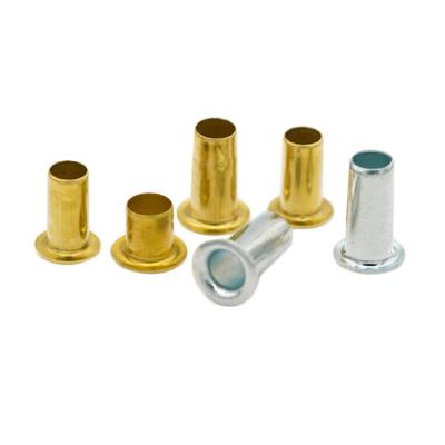 China Custom machine round head brass tubular hollow rivet for sale for sale