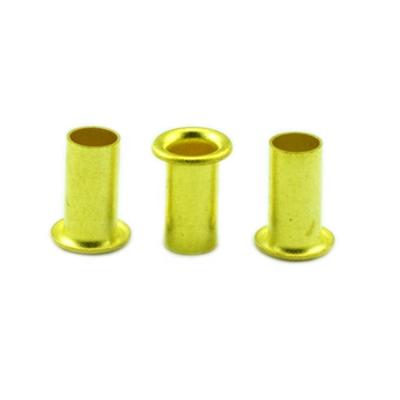 China Factory Customized Brass Grommet Long Cavity Tubular Tube Tivet Nickel Free for sale