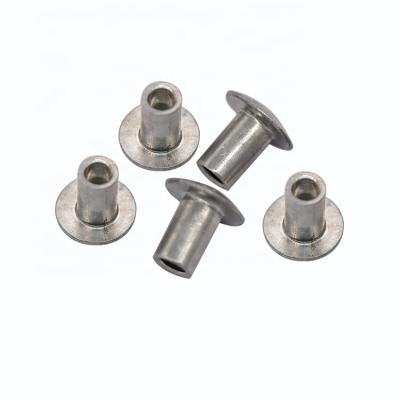 China Custom Machine Factory Lowest Price Direct Steel Round Semi Hollow Head Tubular Rivet for sale