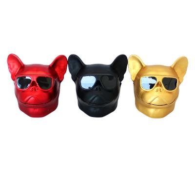 China Tobacco factory direct sale art decoration creative modeling plastic zinc alloy cool dog head for man and women metal herb grinder for sale