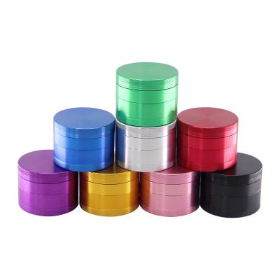 China High Quality Tobacco Grinding Aluminum Alloy 40mm /50mm/55mm/63mm/75mm Filling Box Leather Metal Rose Gold Herb Grinder Rose for sale