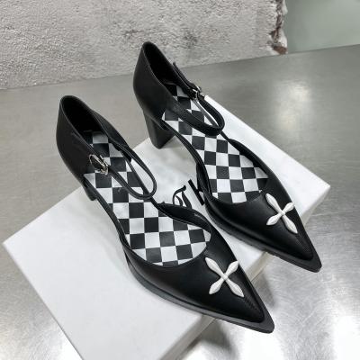 China Various 2022 GOOD quality new design luxury brand shoes breathable wholesale sexy women heels for ladies for sale