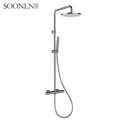 China With Slide Bar New Design Single Handle Shower Set Bath Shower Set Sanitary Brass Mixer Tap for sale