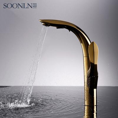 China China Manufacturer 2 Modern Functions Pull Down Water Antique 1 Handle Metal Kitchen Mixer Tap for sale