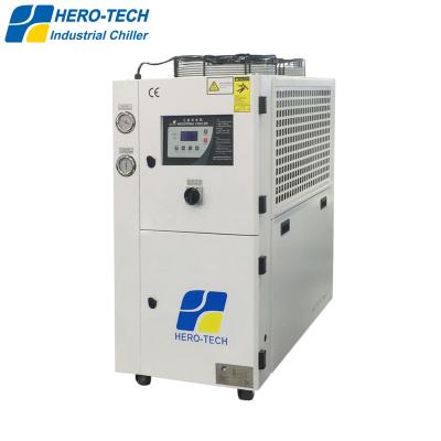 China Hotels 5 Ton Water Chiller Price New Design 6hp Air Cooled Industrial Refrigerator for sale