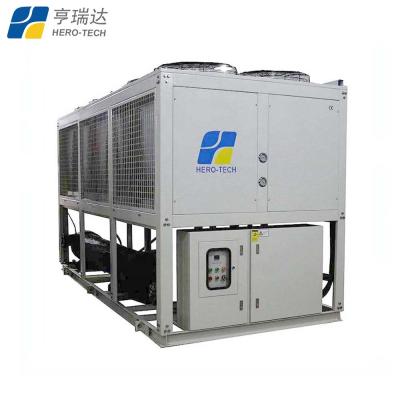 China 100ton / 100hp Hotels High Efficiency Air Cooled Screw Water Chiller for sale