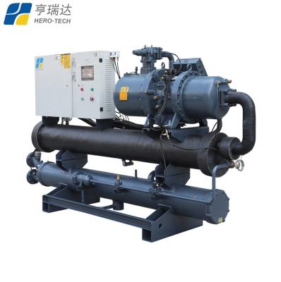 China Grain And Oil High EER CE Glycol 100hp Solution Cooling Water Screw Water Cooled Chiller for sale