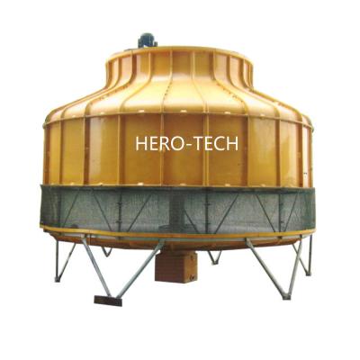 China Factory 100 TON Low Noise Long Life Water Cooling Tower Cross Flow FRP PVC Film Hero-Tech 78.1m3/h Supplied 3PH 380V 50HZ 700CMM NC; GUA for sale