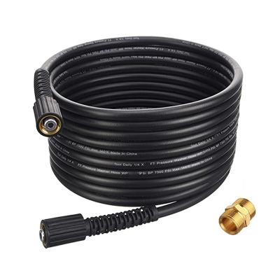 China PVC+PE Quick Connect High Pressure Water Jet Washer Hose Compressure Washer Hose 15meters For K2-k7 For Car Washer for sale