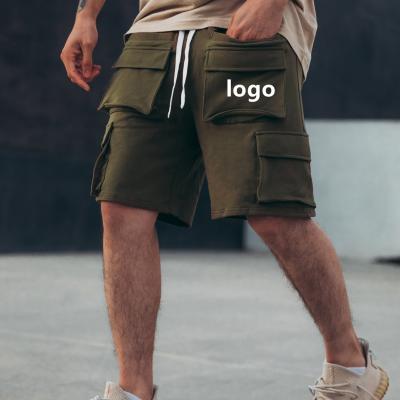 China Custom QUICK DRY Cotton Outdoor Jogger White Pocket Casual Loose Short Sports Training Shorts For Men for sale