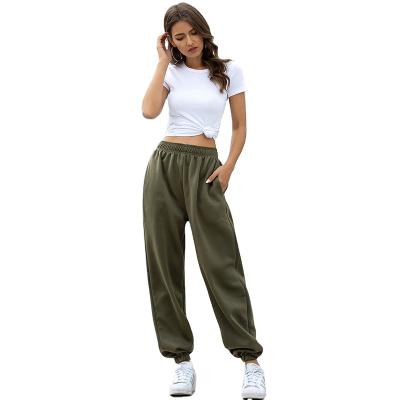 China European and American women's anti-wrinkle hot product Four Seasons home leisure sports basic loose pants for sale