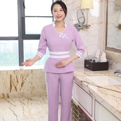 China Custom Hotsale Arrival Beauty Salon Spa Uniform Elegant Spa Uniform For Lady for sale