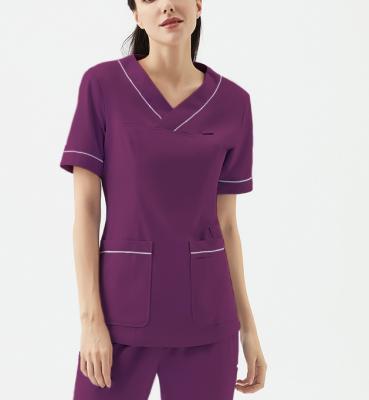 China Eco-friendly Hospital Fashion Uniform Scrubs Wholesale Medical Suit Hospital Spandex Nurse Uniforms for sale