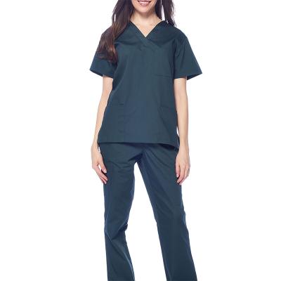 China Wholesale Cheap Short Sleeve Medical Hospital Scrubs Nurse Hospital Uniforms Nursing Scrub Uniform for sale