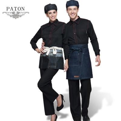 China High Quality Custom Made Uniforms Hotel Hotel Waiter and Waitress Clothes Set for Staff Work Uniforms for sale