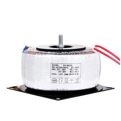 China Op maat gemaakte laagfrequentietransformatoren 12V 0 12V Toroïdale transformator 24V 0 24V Te koop