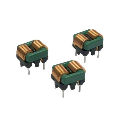 China 10mH Horizontal Line Filter MnZn Ferrite Flat Wire Copper Coil Inductor for sale