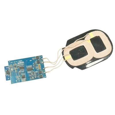 China 10W PCBA 2Coils Qi Wireless Charging Coil Modulo de Receptor de Carregamento à venda