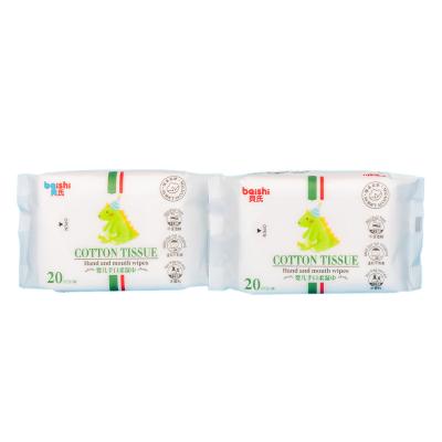 China OEM Eco-friendly Biodegradable Wet Wipes Hot Sale Made in China Super Soft Baby Wet Wipes 20pcs for sale