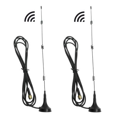 China Quad-Band Copper Magnetic Mount Antenna Receiver Signal GSM Base Spring Car Mobile Antenna for sale