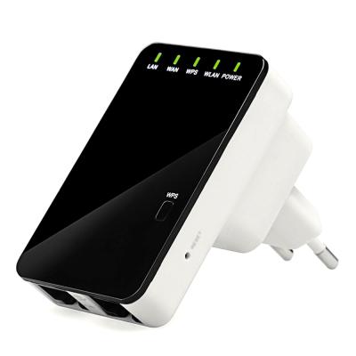 China Mini WiFi Signal Amplifier Extender 802.11N 300Mbps 2.4G WiFi Repeater with US/AU/EU/UK Plug 112x68x112mm for sale