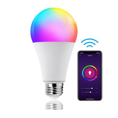 China Custom indoor hotel RGB 9w 220V CW bulbs E27 B22 inteligentes ampolletas Tuya wifi Smart led bulb for sale