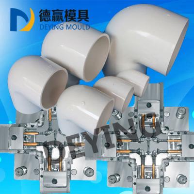 China Large PVC Elbow / Plastic Bend Pipe Fitting Plastic Injection Mold for sale