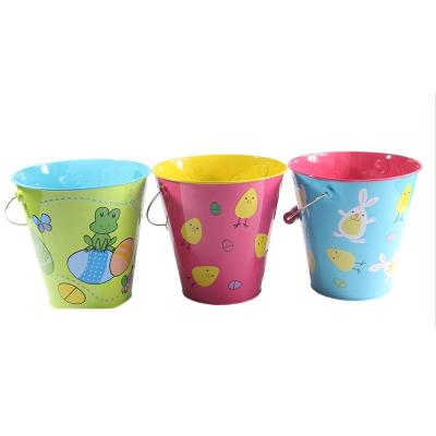 China Food Customized Design Small Tin Ice Bucket Big , Metal Tin Box Bucket for sale