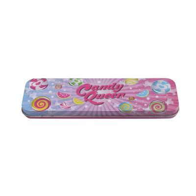 China Schools & Cheaper desks customize metal tin pencil case case, pencil tin box custom for sale