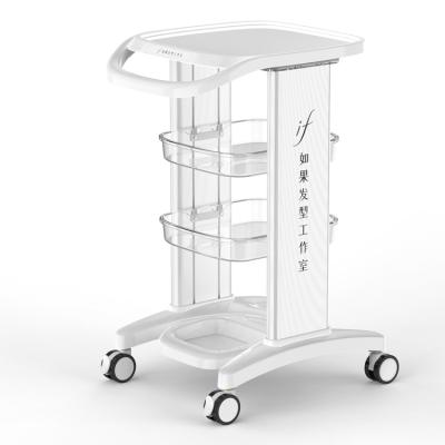 China Modern Mobile Portable Hairdresser Wheel Instrument Trolley for sale