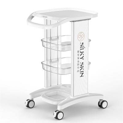 China 2022 Modern beauty machine trolley with drawer, beauty trolley trolley with drawers, beauty equipment trolley for sale