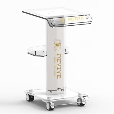 China Modern Chinese Factory Aluminum Alloy + Plexiglass Beauty Clinic Trolley Trolley Beauty Salon Machine Trolley Medical Trolley for sale