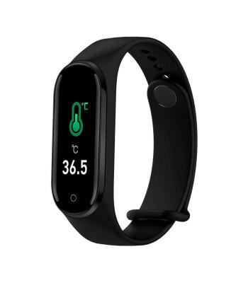 China Touch Screen New Arrival IP67 Smart Wristband Thermometer Fitness Tracker Wristband Body Temperature Smart Watch for sale