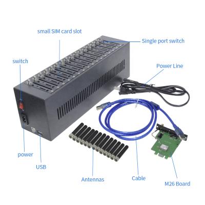 China External Sms modem pool 16 port sms blaster / 16 port LTE modem bulk sms for sale