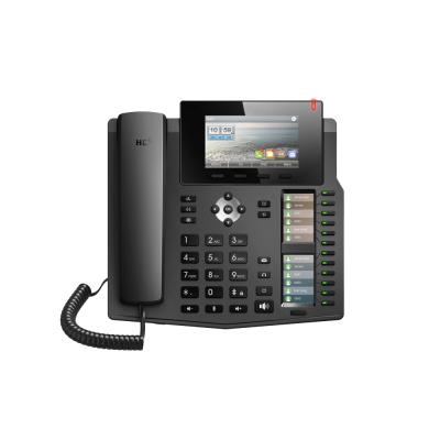 China Full color screen ip line voip phone,support cheap hotel ip phone ip phone support POE minimum price X6 sip phone 6 SIPS for sale