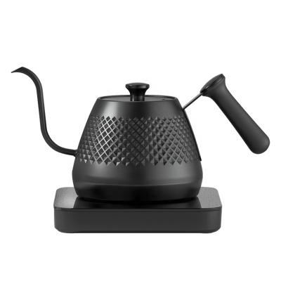 China Keep Hot Household Water Kettle Stainless Steel Coffee Maker Pad Water Boil-dry Boilter With Long Spout for sale