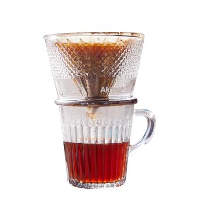 China Modern Coffee Filters and Server Set Pour Over Coffee Maker 4 Cup Borosilicate Glass Carafe Cold Brew Coffee Maker for sale