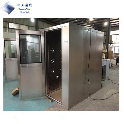 China SUS304/Power Coated Steel Plate CE Standard Single Person Air Shower For Clean Room for sale