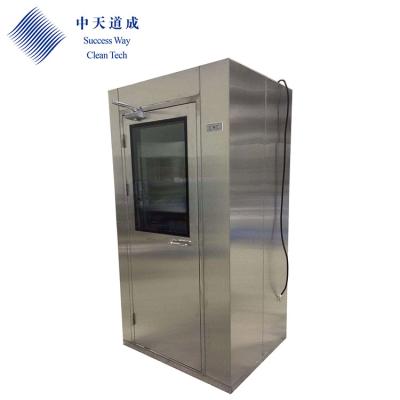 China High-grade steel with stoving varnish SUS304 stainless steel automatic air shower room for personnel for sale