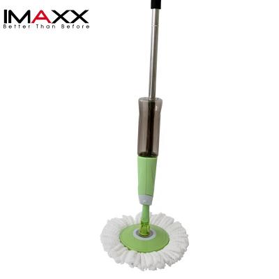 China Sustainable Foldable Household Cleaning Products Spray Mop With Round Microfiber for sale