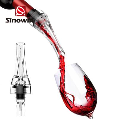 China New Traditional Chinese Selling Mulled Wine Decanter Aerator Aerating Pourer Stop Of Gift Sets for sale