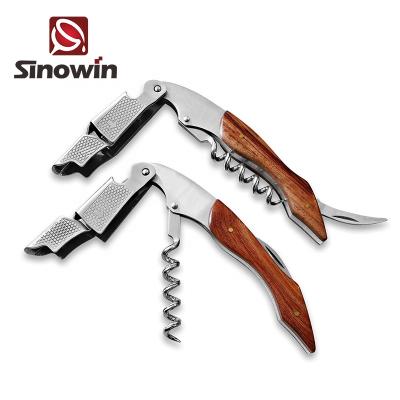 China Sustainable Top Selling Premium Stainless Steel Corkscrew Rosewood Bottle Opener for sale