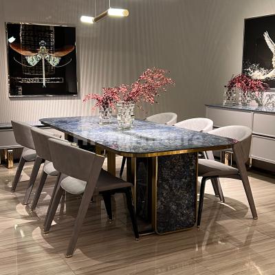 China (Other) adjustable marble dining table set 8 seater natural marble dining table set for sale